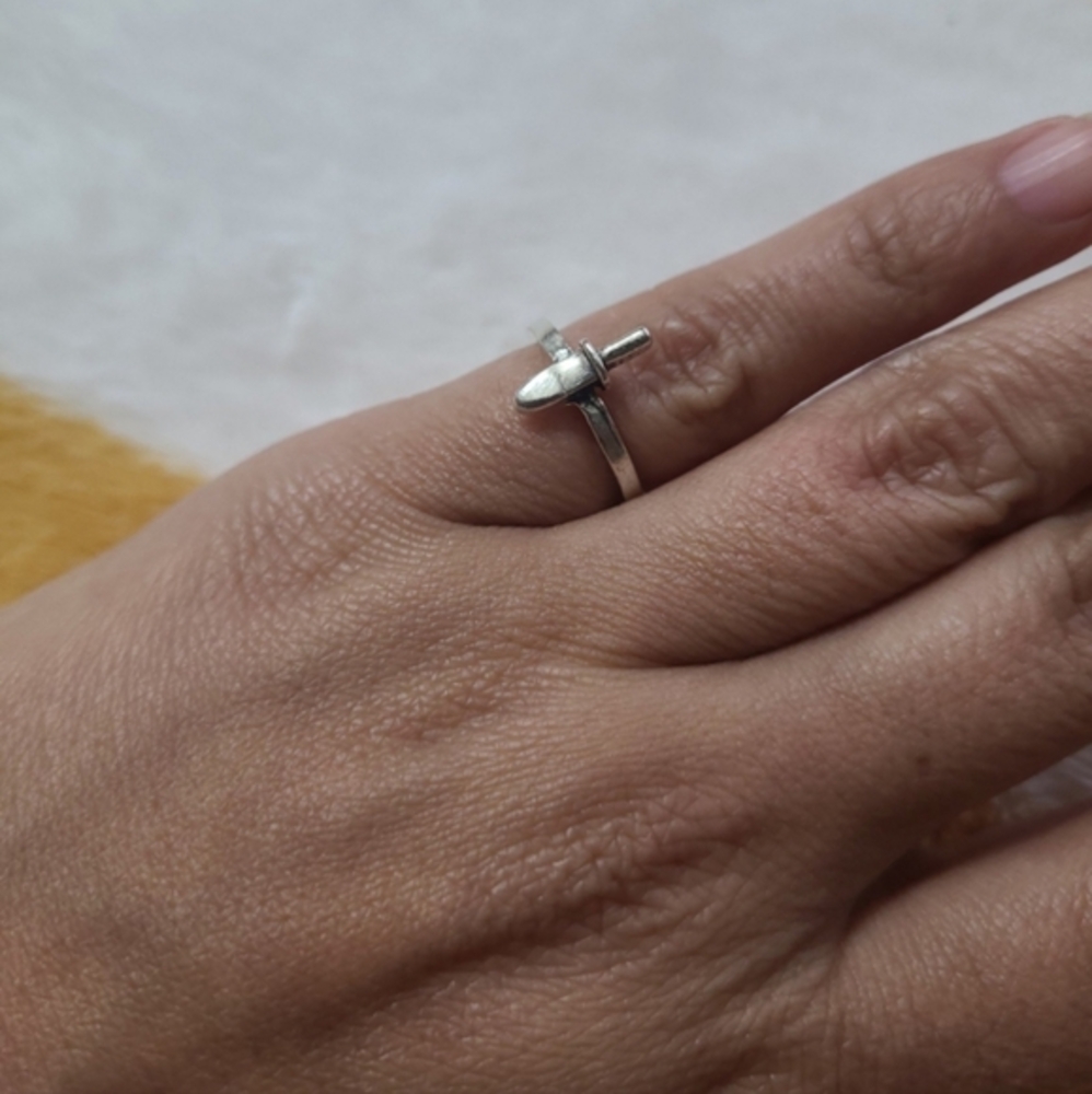 Knife charm ring